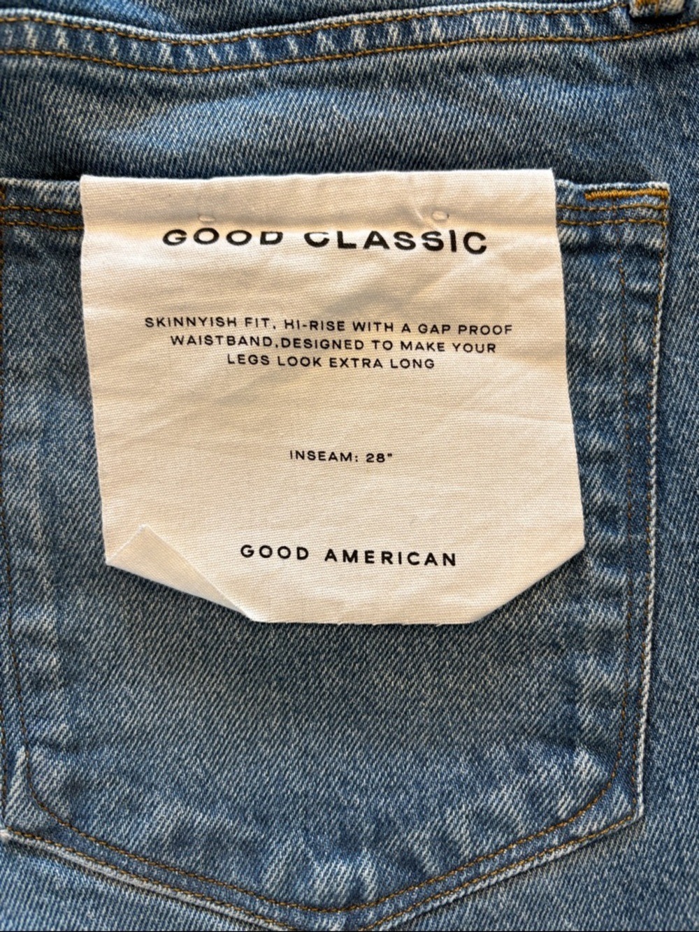 Good American Good Classic Jeans Blue754 Size 14/32 NWT - Picture 4 of 6
